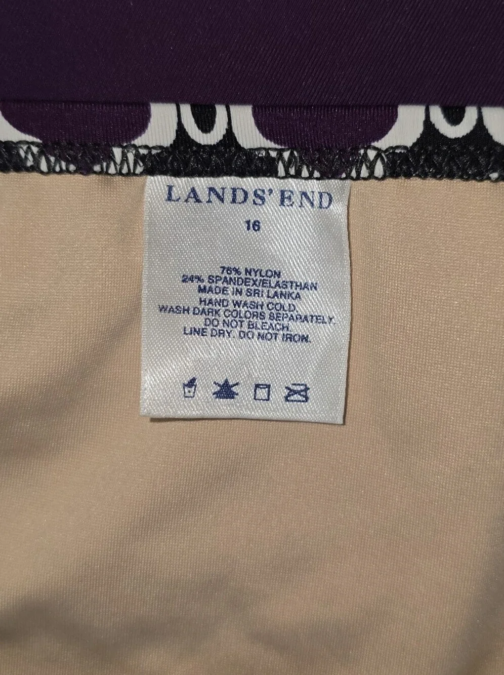 Land's End Purple Two Piece Tankini Set 16